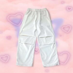 Women's Wide-Leg Cargo Pants - Elastic Waist